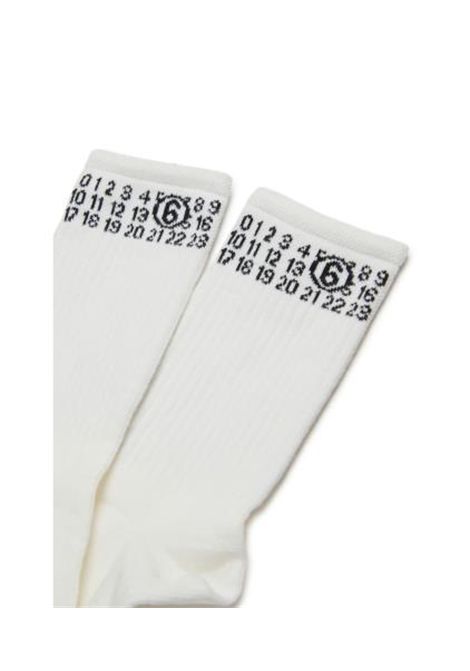 Calzino con logo MM6 KIDS MAISON MARGIELA | M60571 MM045M6100